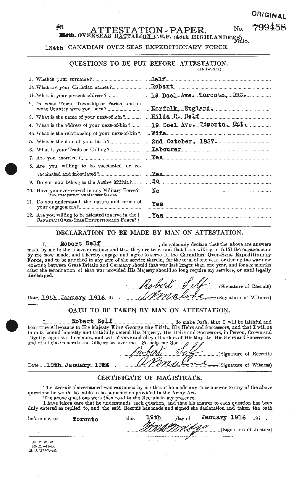 Personnel Records of the First World War - CEF 088376a