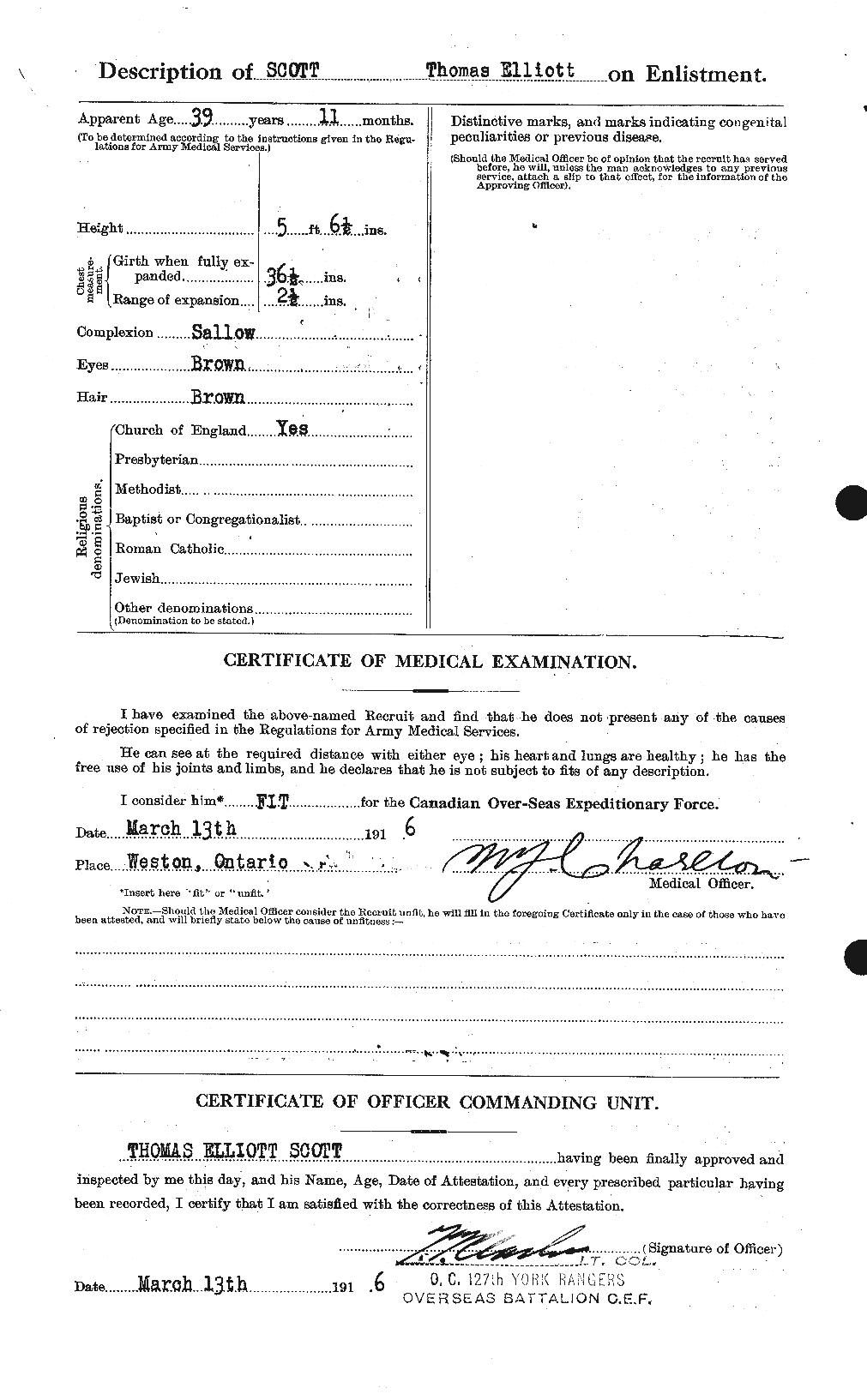 Personnel Records of the First World War - CEF 088515b