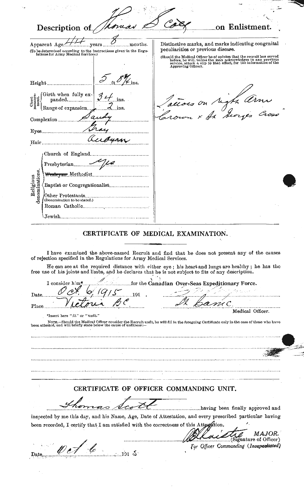 Personnel Records of the First World War - CEF 088538b