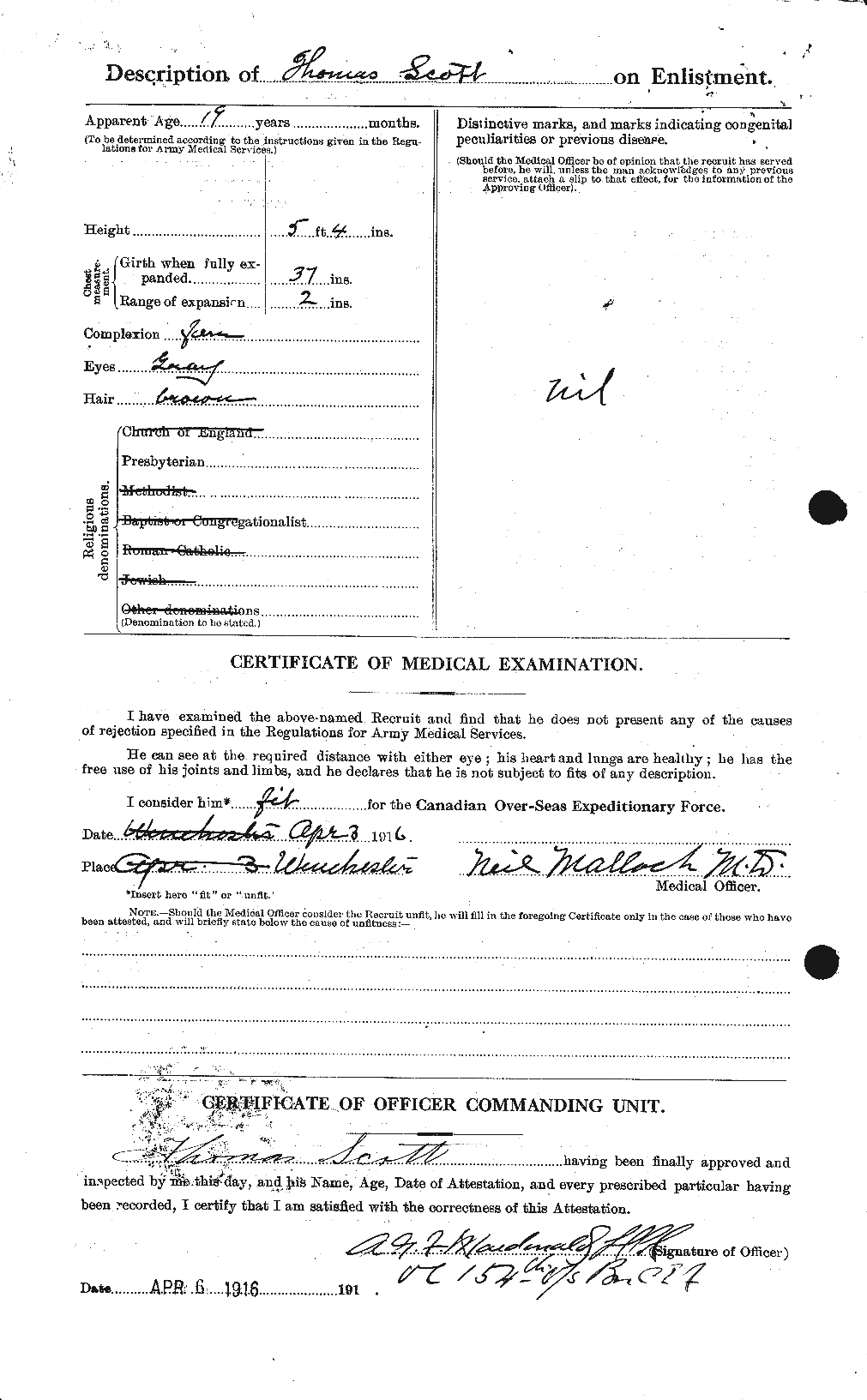 Personnel Records of the First World War - CEF 088541b