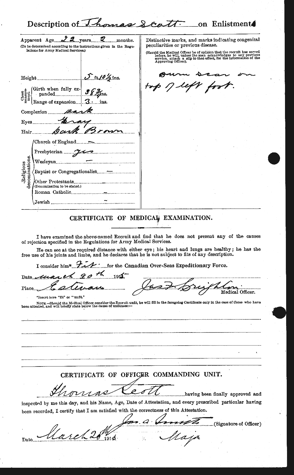 Personnel Records of the First World War - CEF 088545b