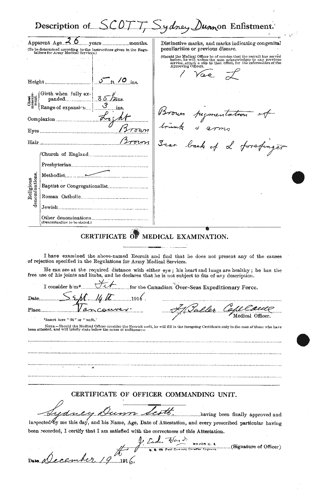 Personnel Records of the First World War - CEF 088550b