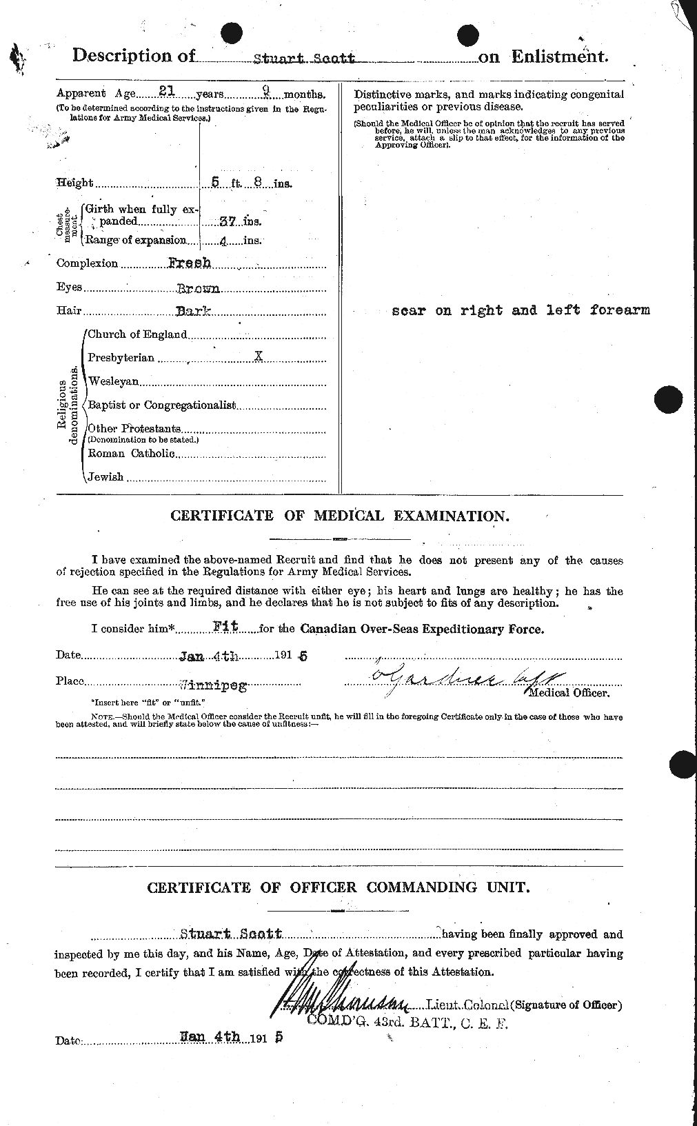 Personnel Records of the First World War - CEF 088554b