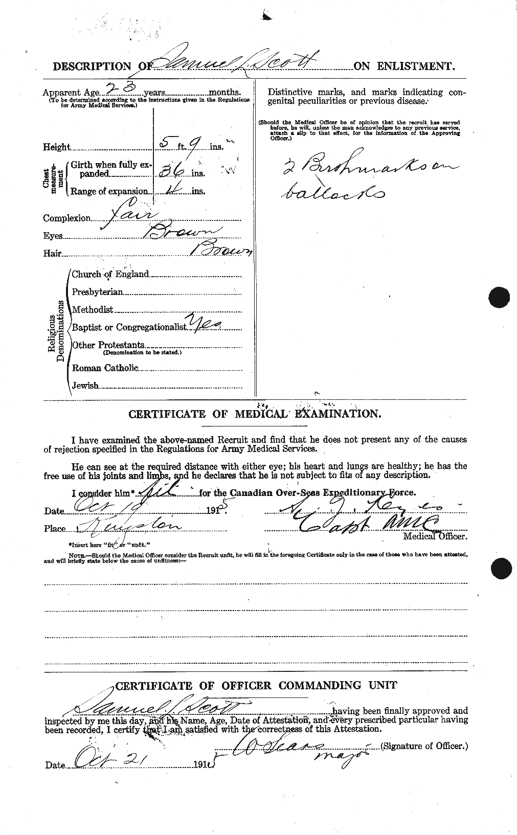 Personnel Records of the First World War - CEF 088856b