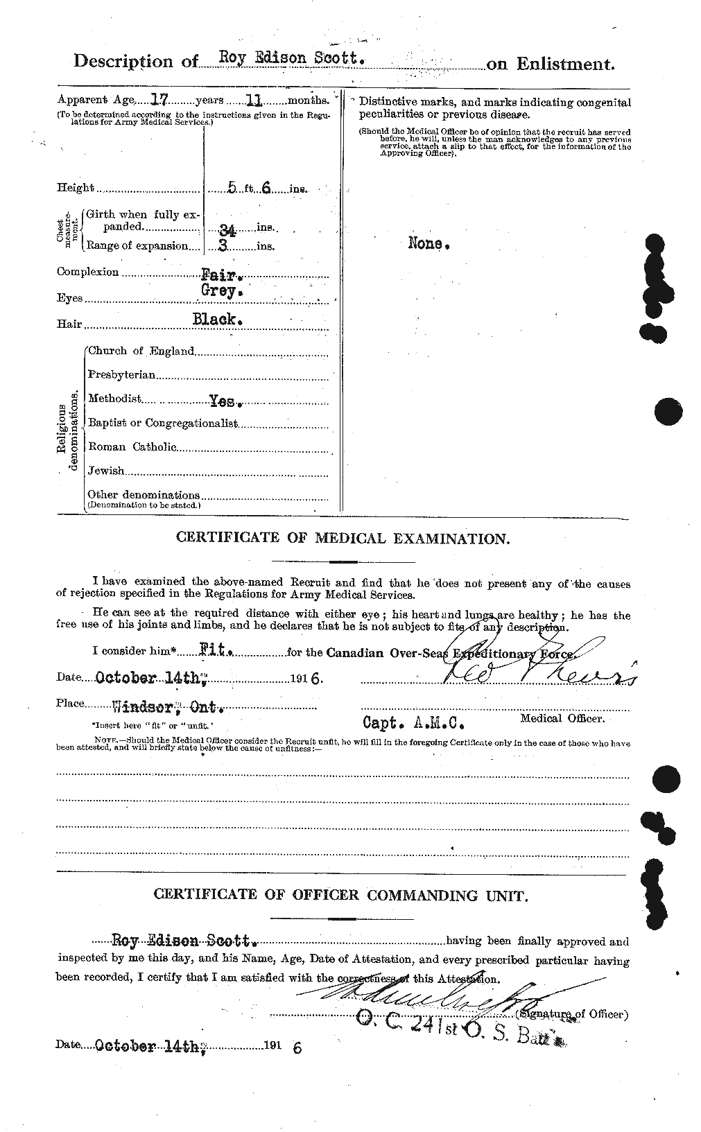 Personnel Records of the First World War - CEF 088883b