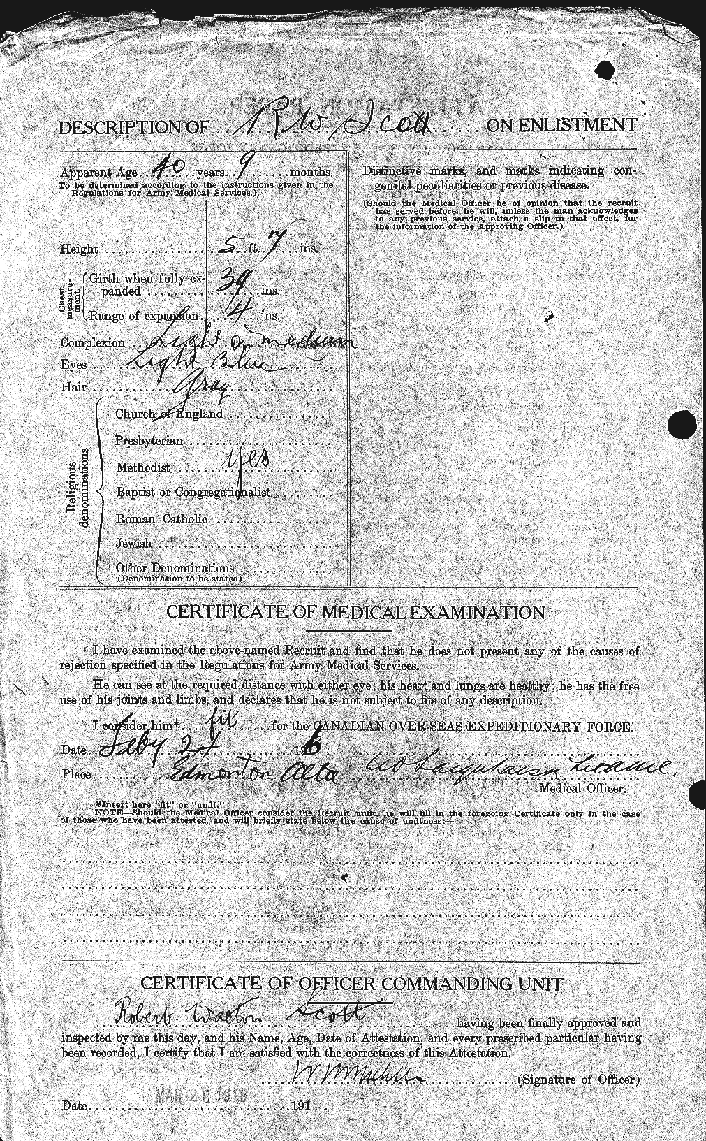Personnel Records of the First World War - CEF 089115b