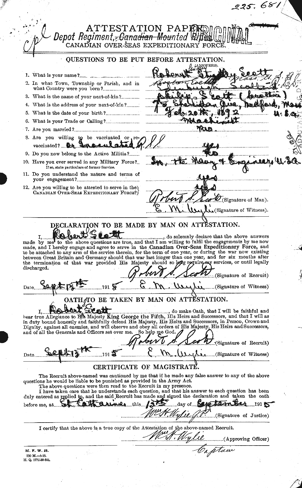 Personnel Records of the First World War - CEF 089124a
