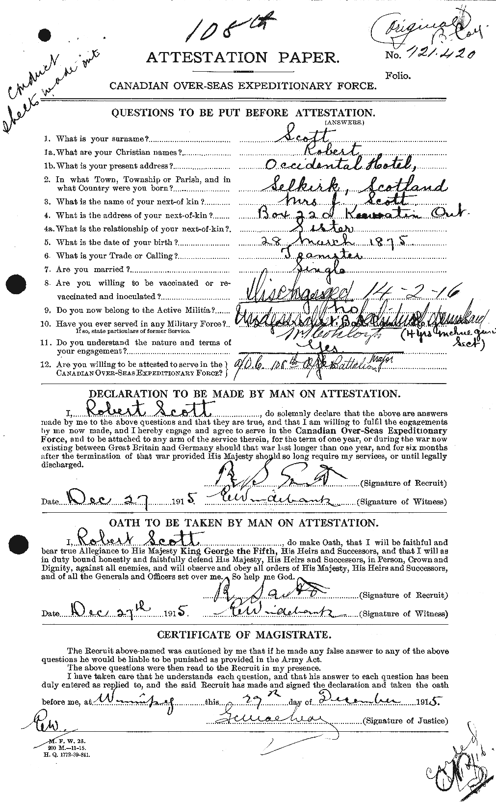 Personnel Records of the First World War - CEF 089236a