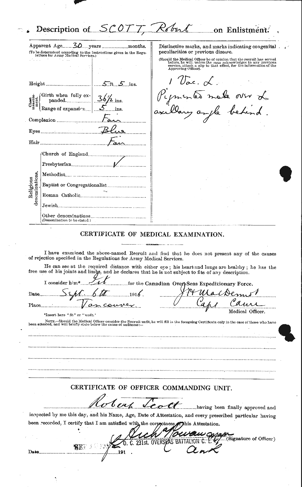 Personnel Records of the First World War - CEF 089246b