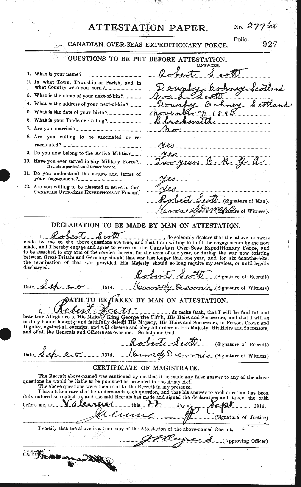 Personnel Records of the First World War - CEF 089253a
