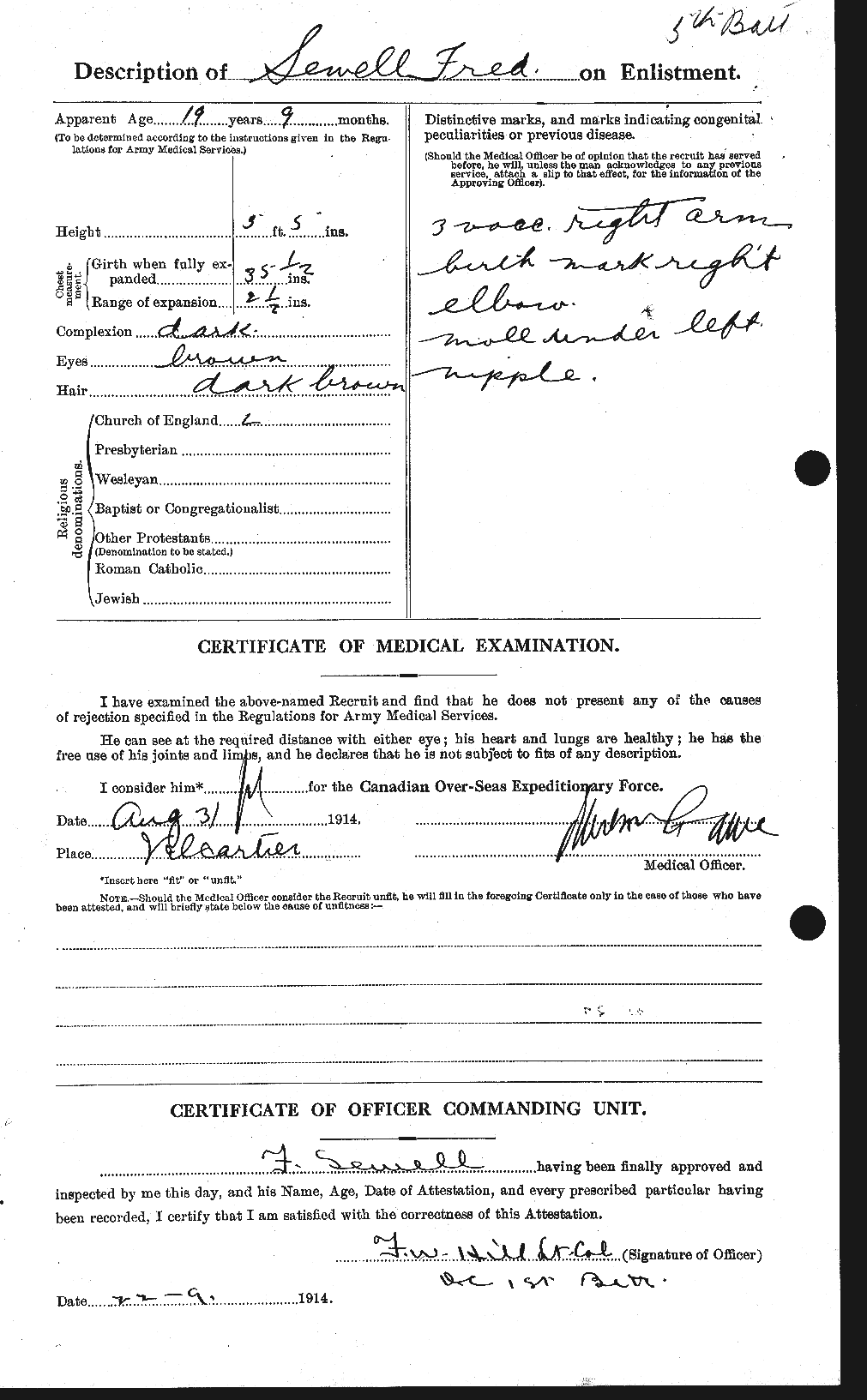 Personnel Records of the First World War - CEF 089980b