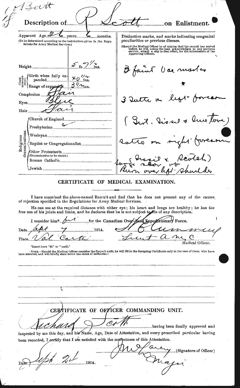 Personnel Records of the First World War - CEF 090181b