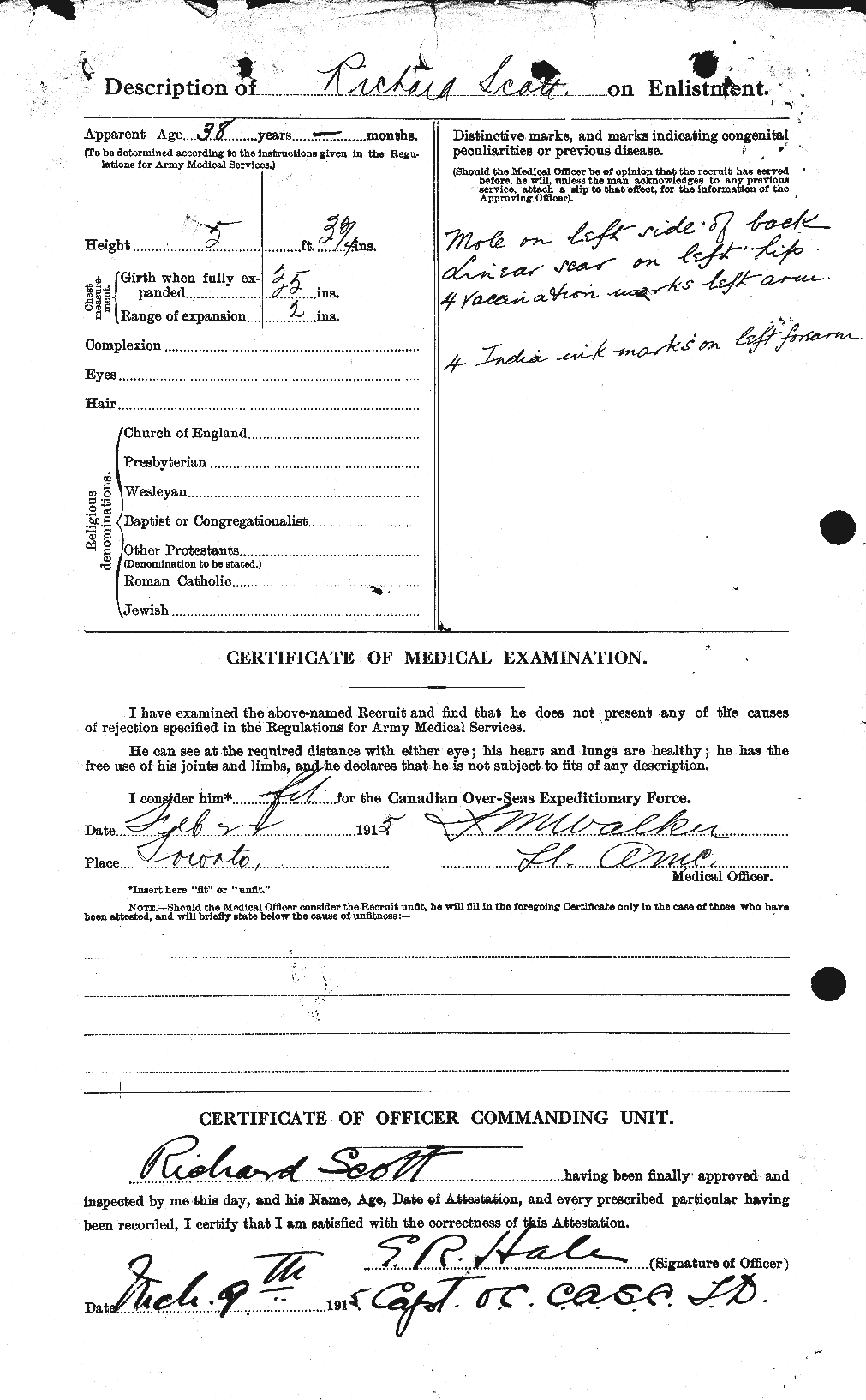 Personnel Records of the First World War - CEF 090187b