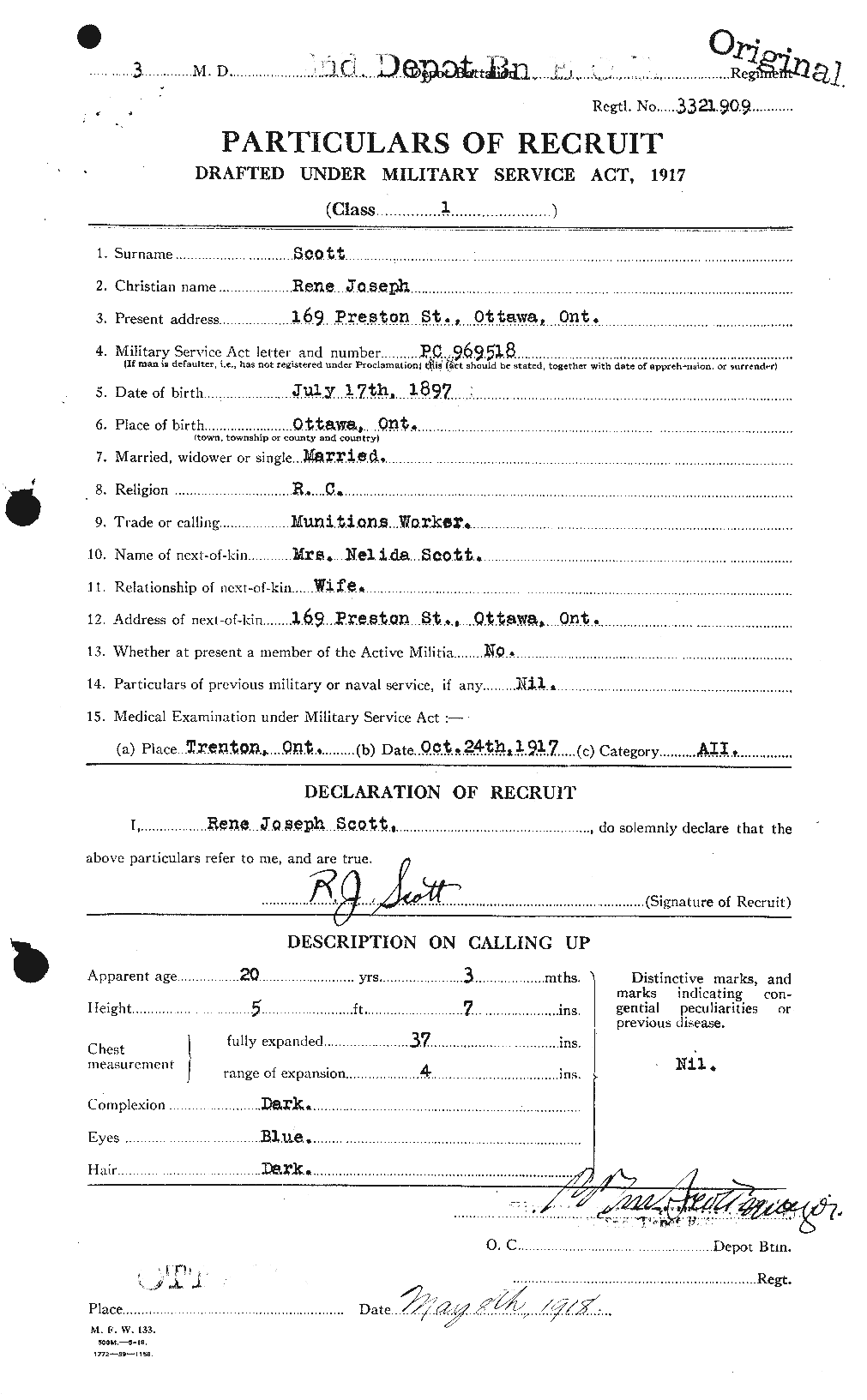 Personnel Records of the First World War - CEF 090189a