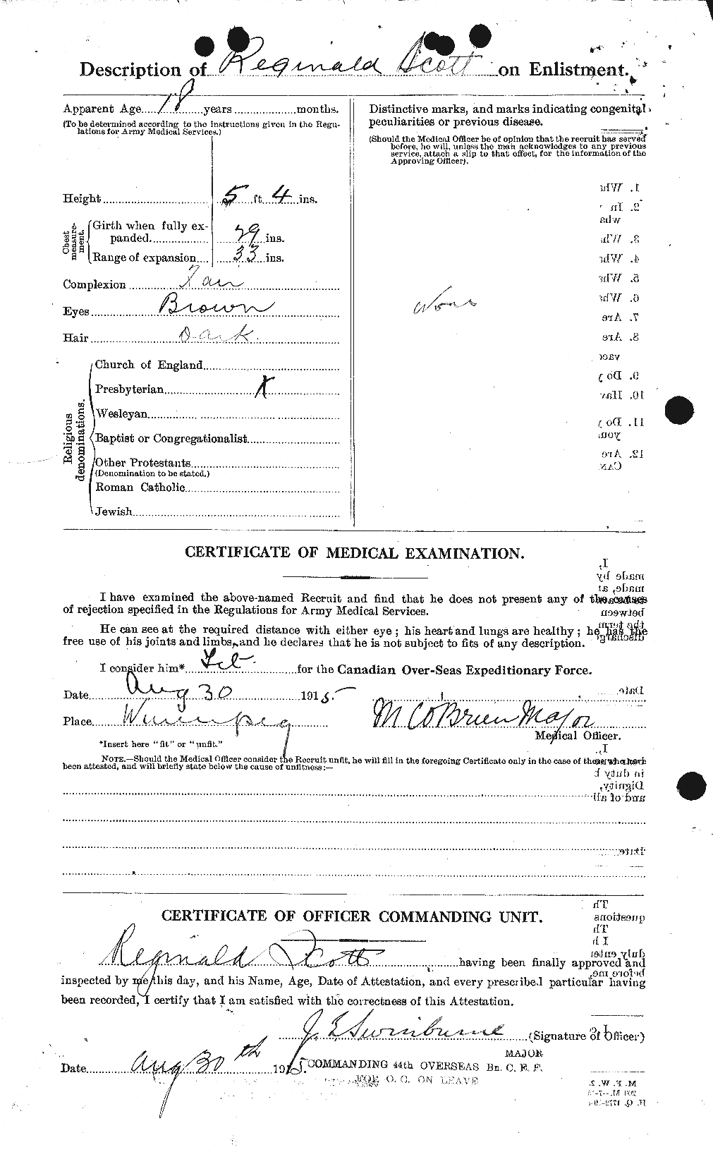 Personnel Records of the First World War - CEF 090201b