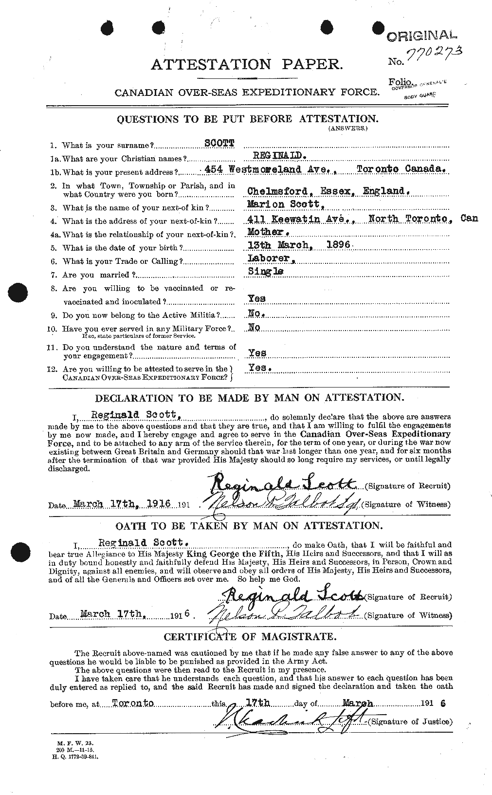 Personnel Records of the First World War - CEF 090202a