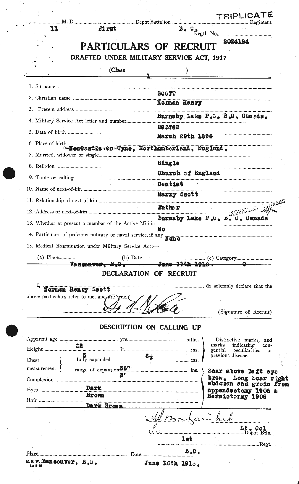 Personnel Records of the First World War - CEF 090240a