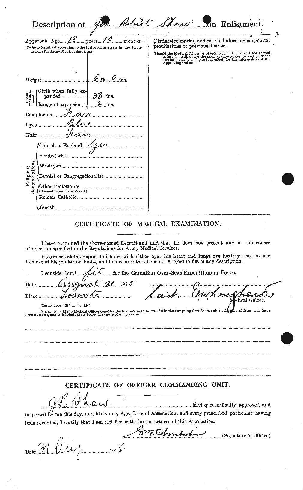 Personnel Records of the First World War - CEF 091172b