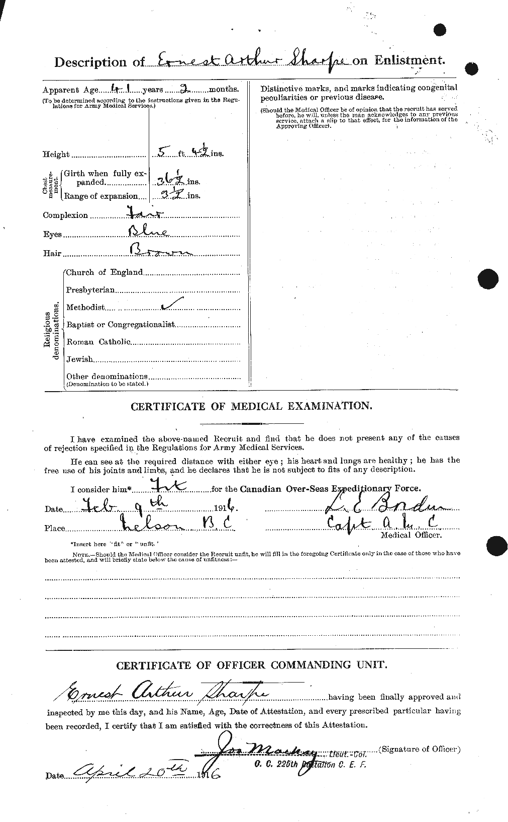 Personnel Records of the First World War - CEF 091546b