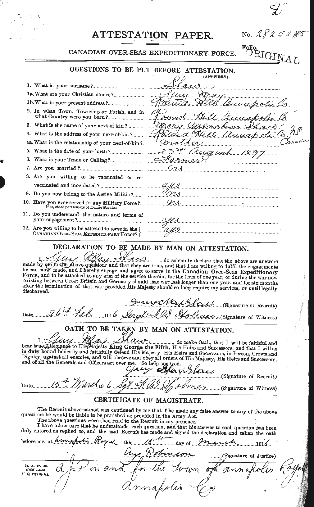 Personnel Records of the First World War - CEF 091763a