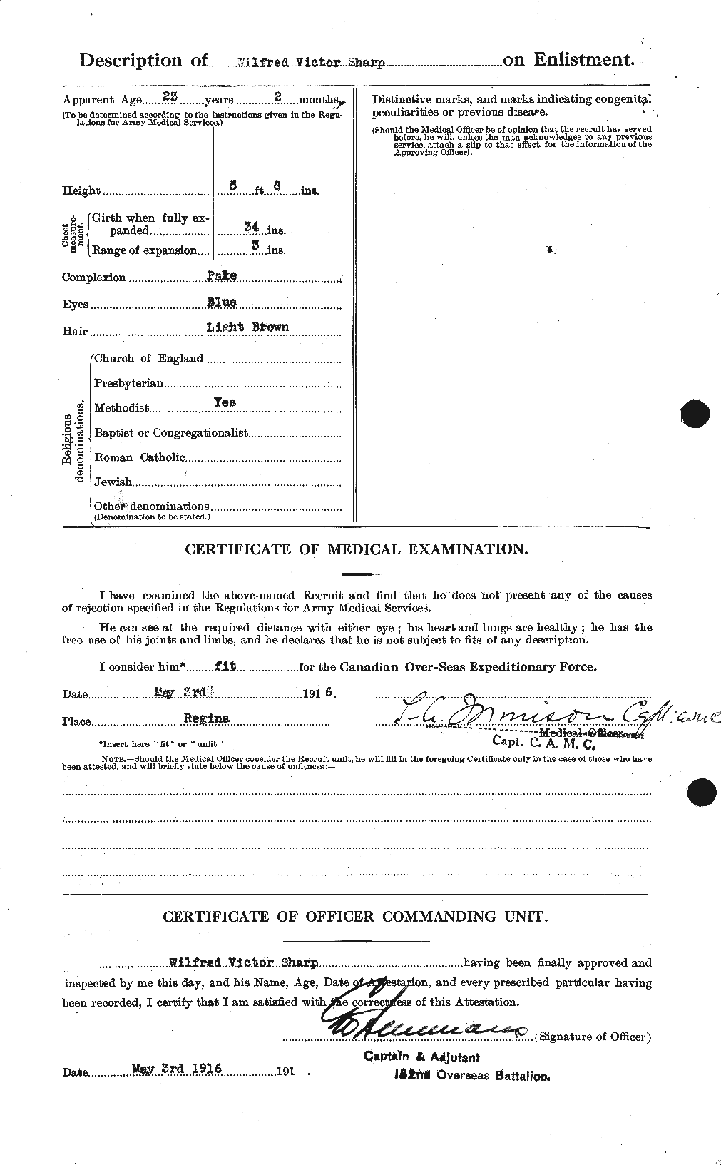 Personnel Records of the First World War - CEF 091838b