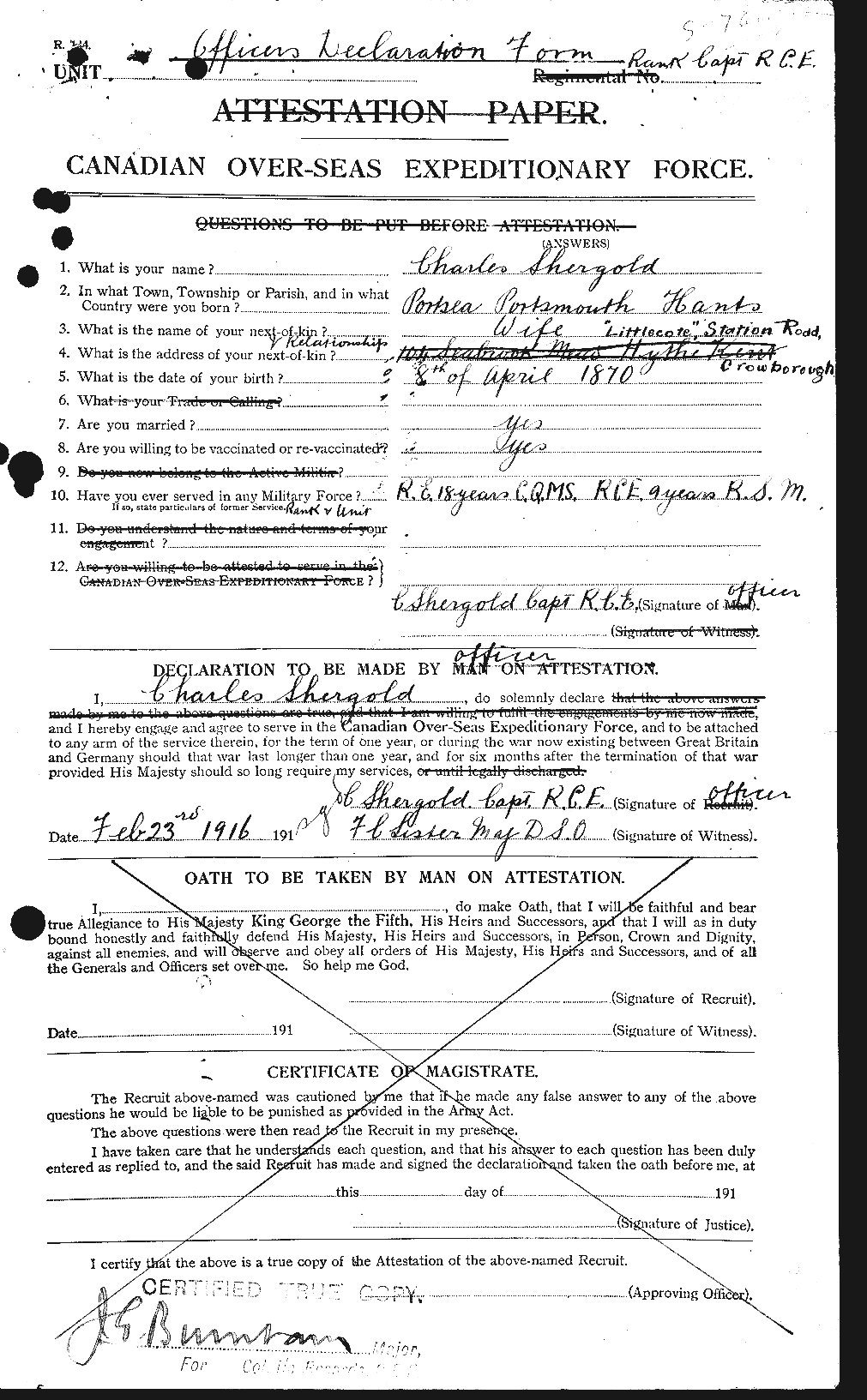Personnel Records of the First World War - CEF 093003a