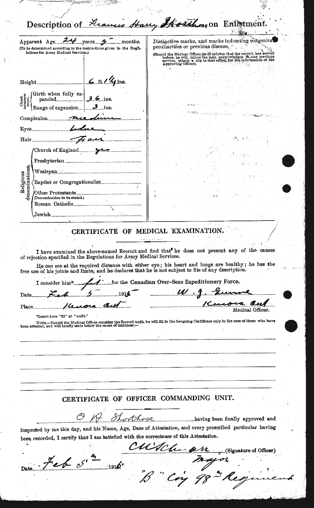 Personnel Records of the First World War - CEF 093075b