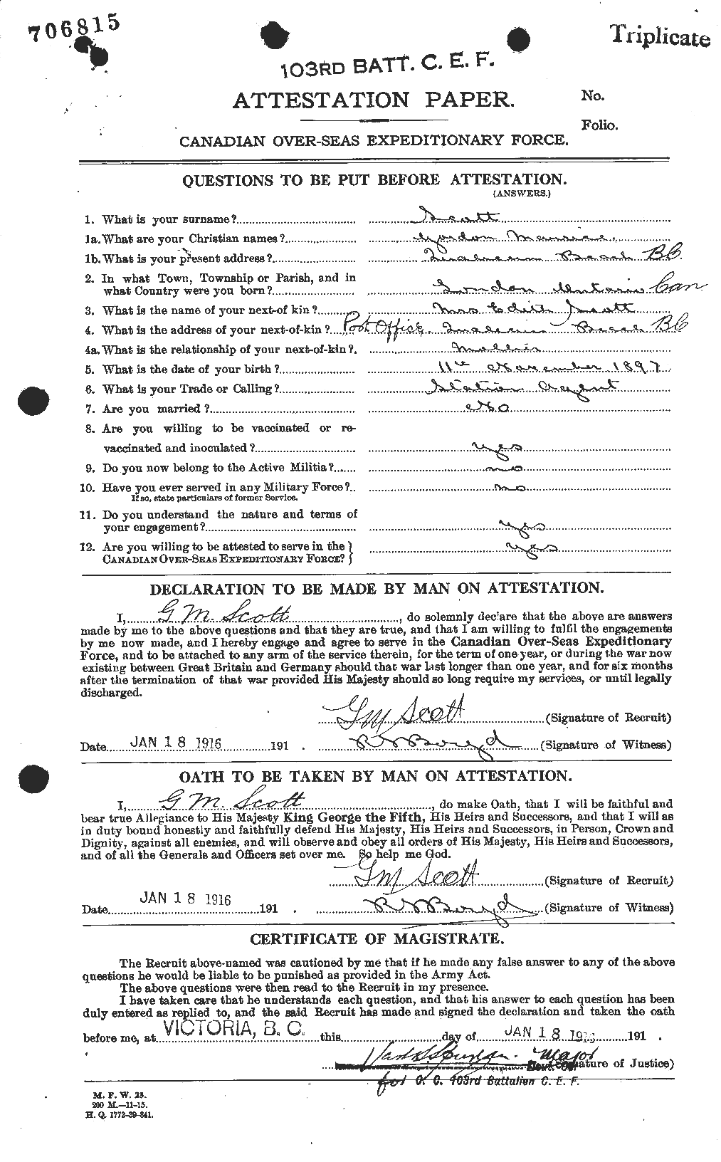 Personnel Records of the First World War - CEF 094036a