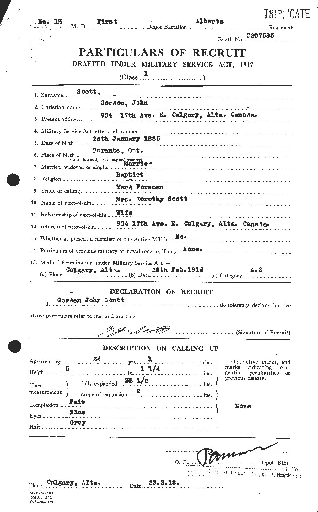 Personnel Records of the First World War - CEF 094039a