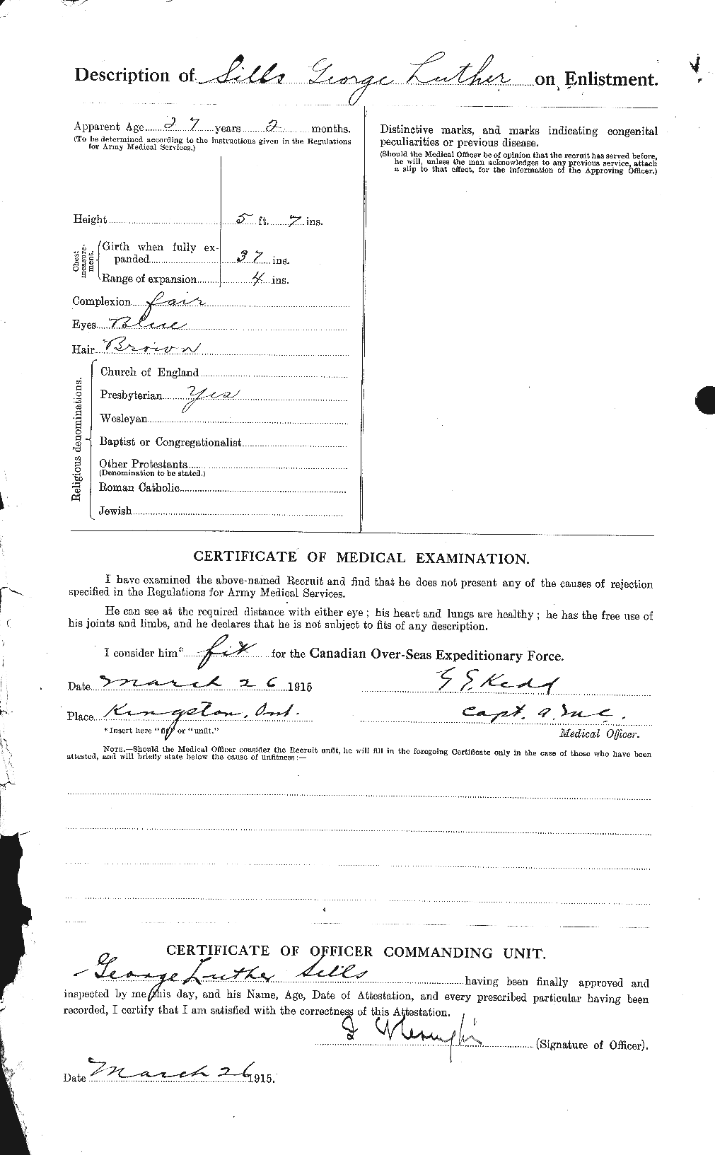 Personnel Records of the First World War - CEF 096541b
