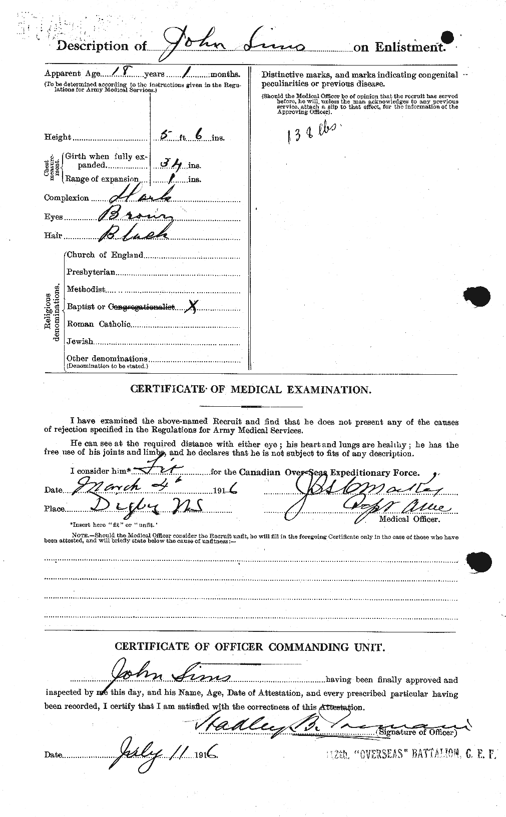 Personnel Records of the First World War - CEF 097385b