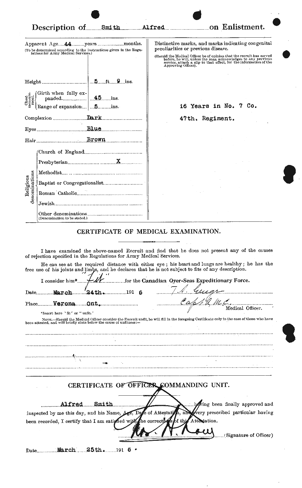 Personnel Records of the First World War - CEF 098031b