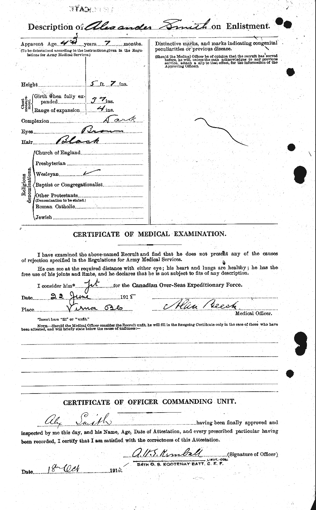 Personnel Records of the First World War - CEF 098456b
