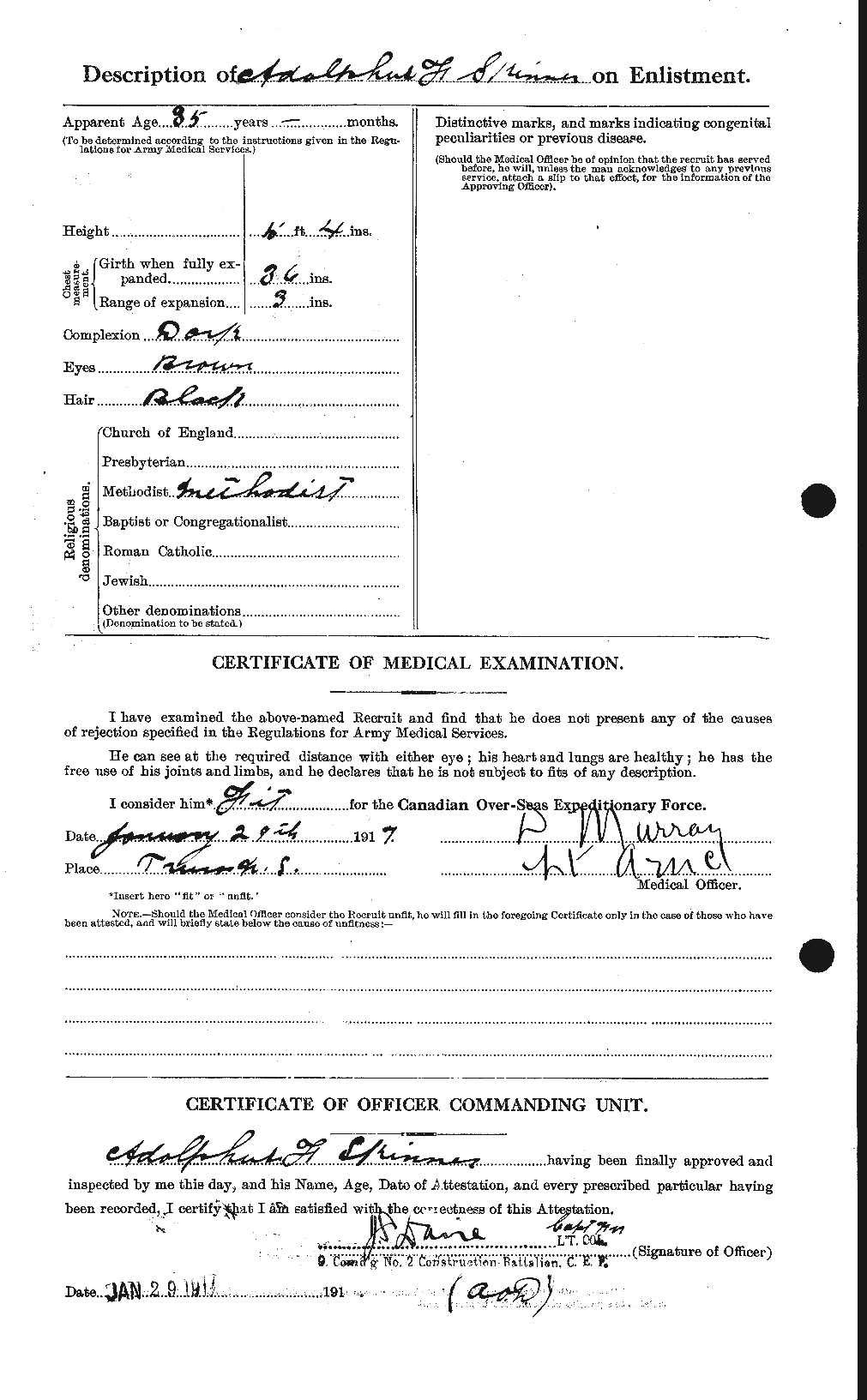 Personnel Records of the First World War - CEF 098574b