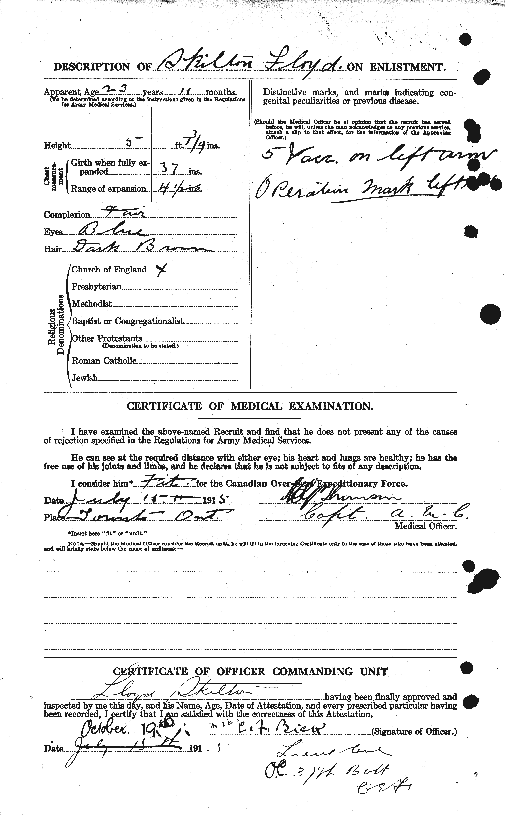 Personnel Records of the First World War - CEF 098590b