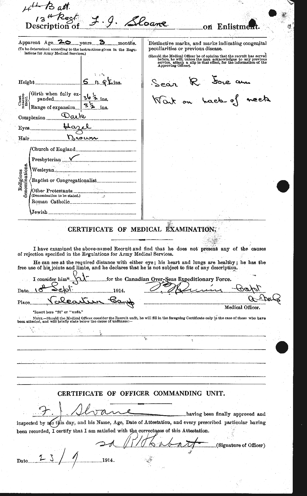 Personnel Records of the First World War - CEF 099088b