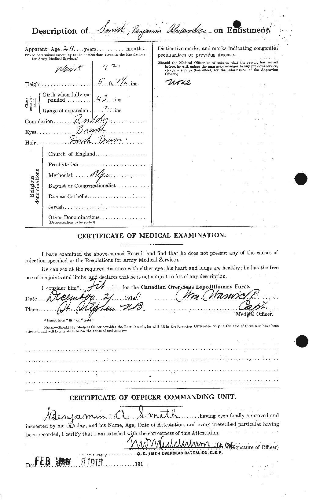 Personnel Records of the First World War - CEF 101171b
