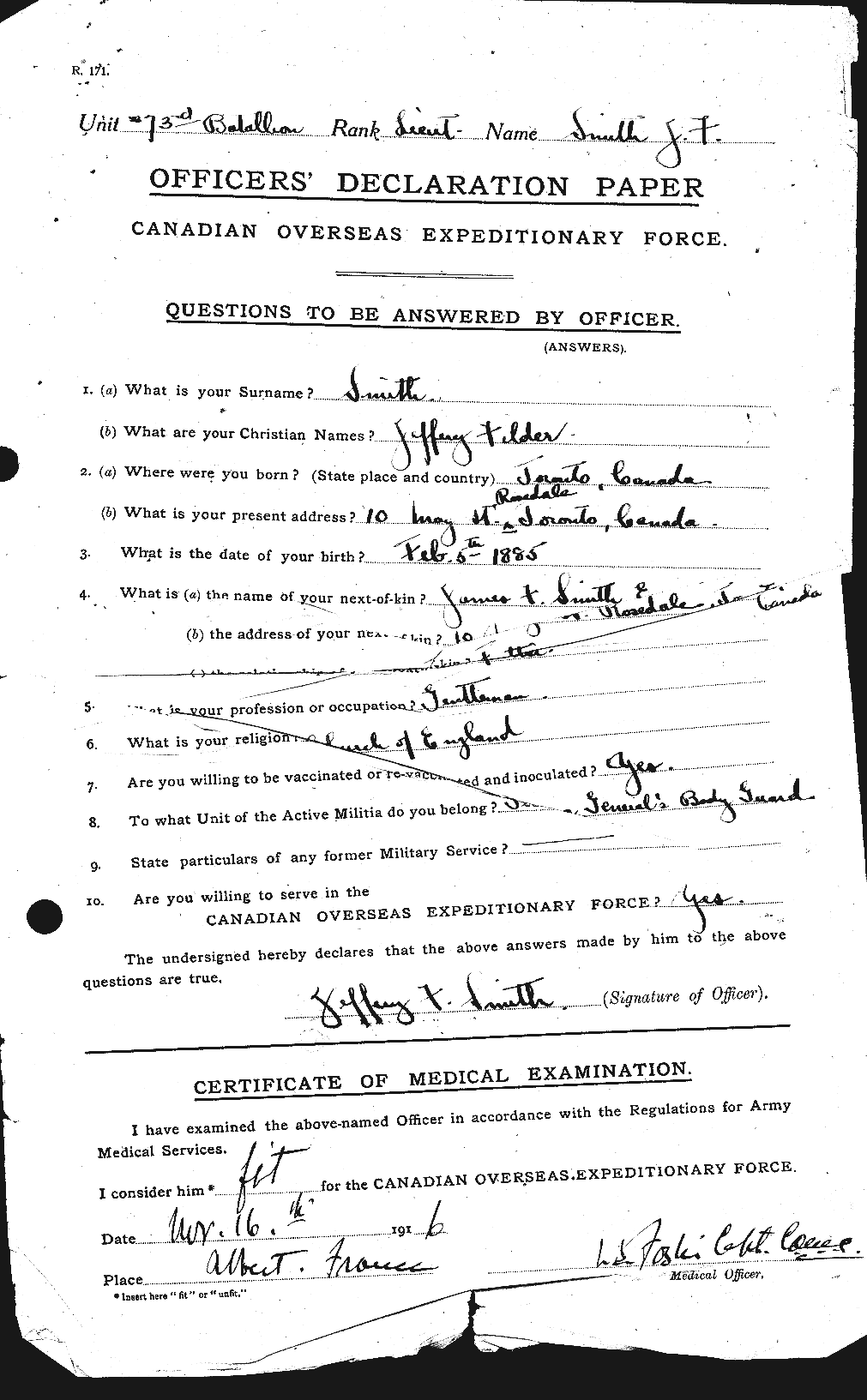 Personnel Records of the First World War - CEF 101936a