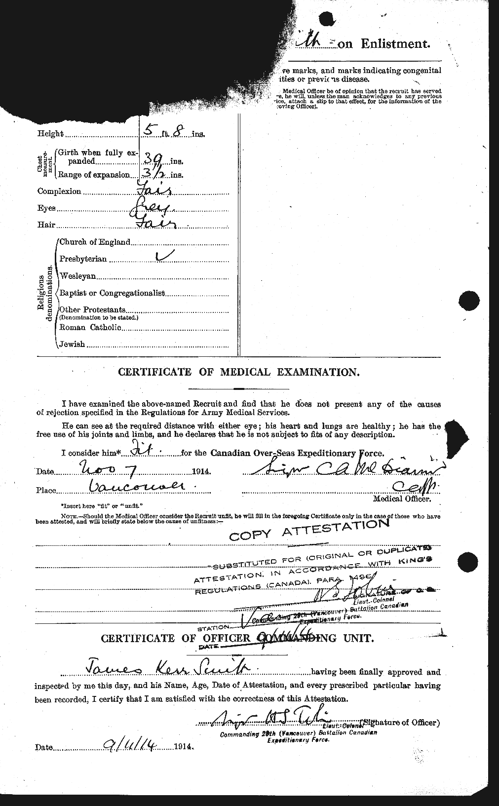 Personnel Records of the First World War - CEF 102565b