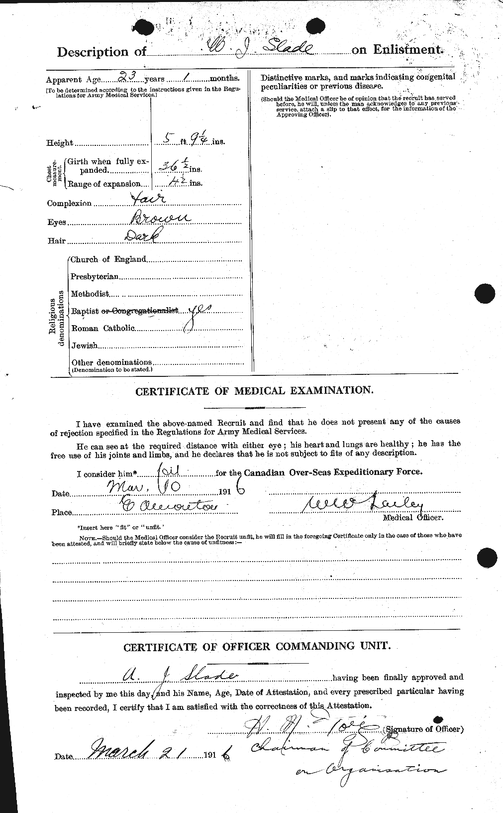 Personnel Records of the First World War - CEF 103820b