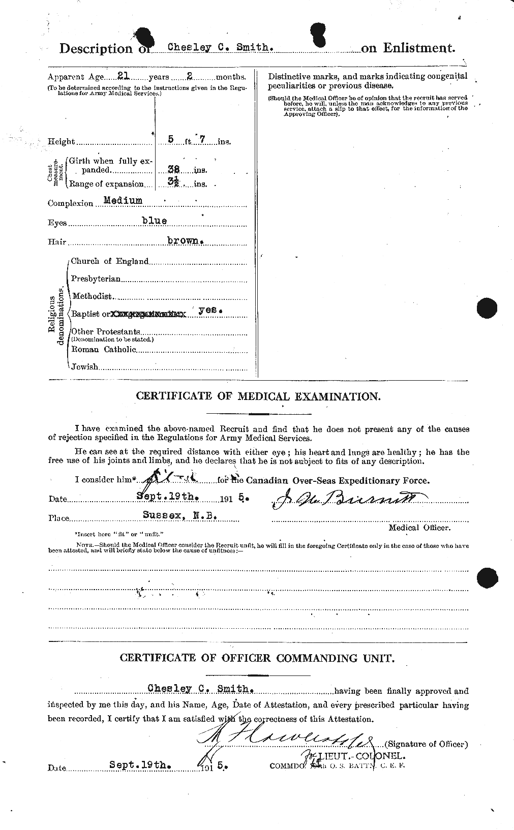 Personnel Records of the First World War - CEF 104037b