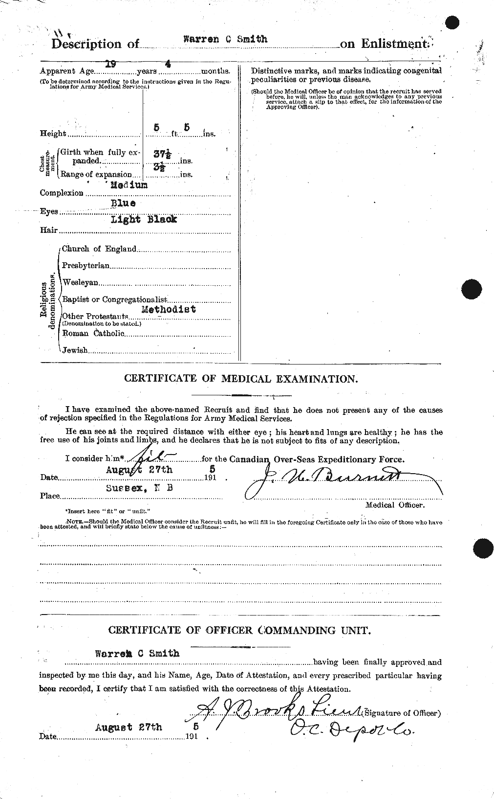 Personnel Records of the First World War - CEF 104638b