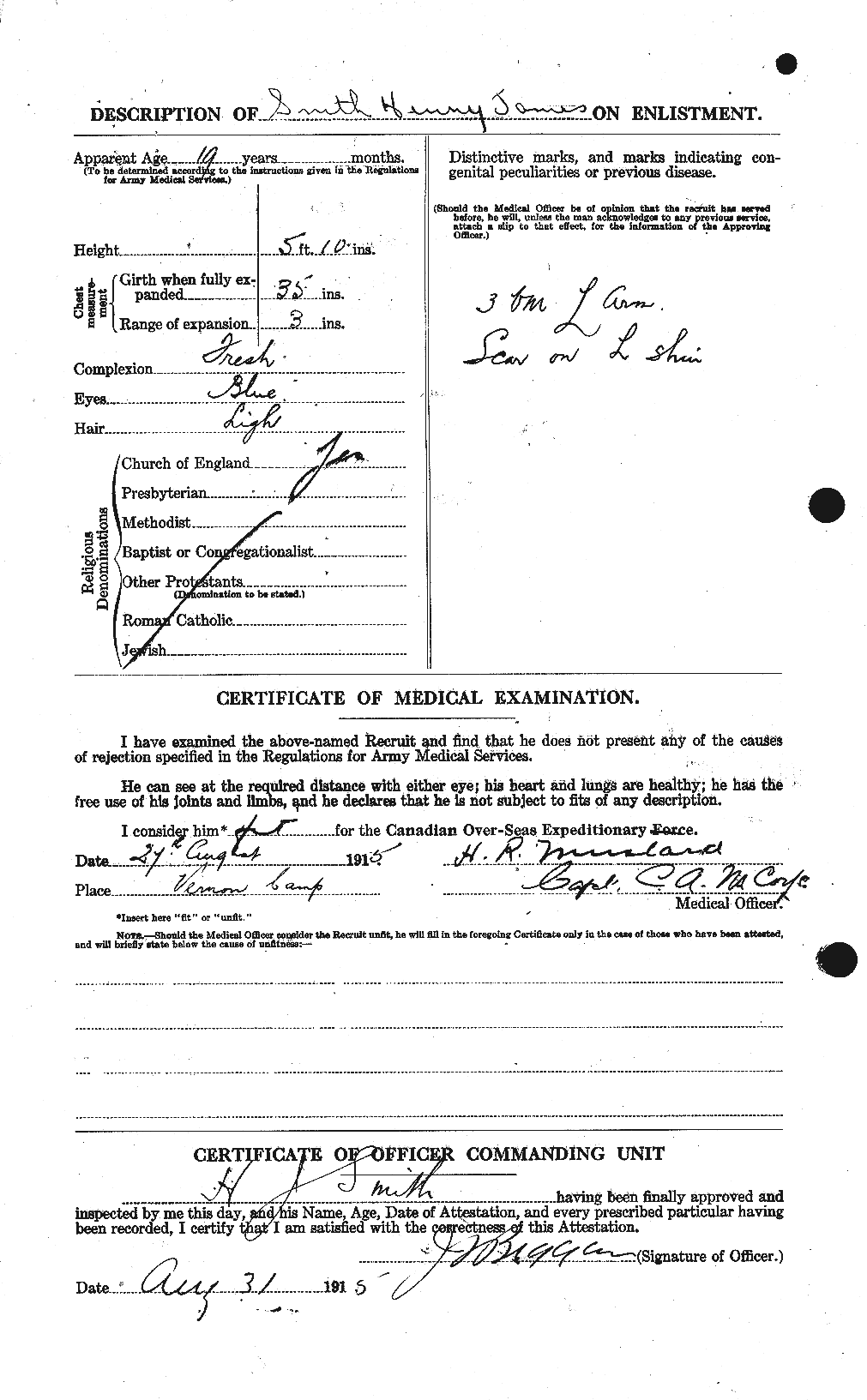 Personnel Records of the First World War - CEF 104698b