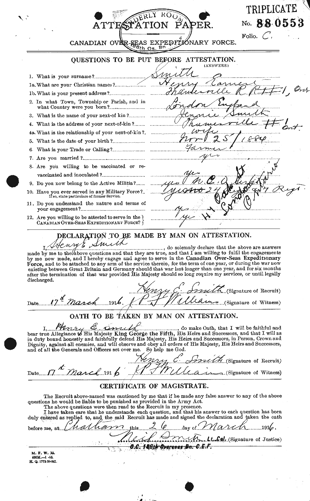 Personnel Records of the First World War - CEF 104983a