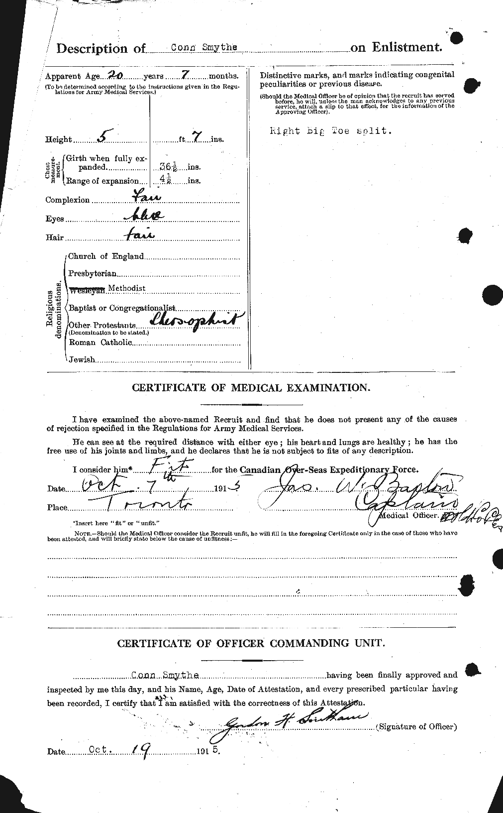 Personnel Records of the First World War - CEF 105864b
