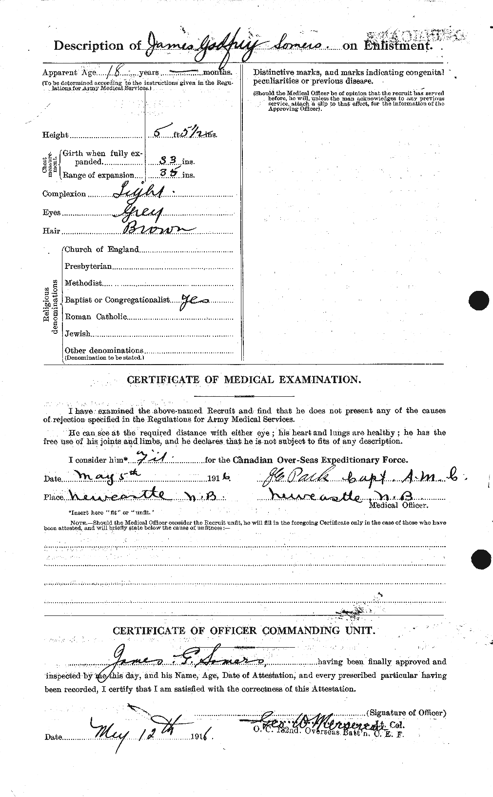 Personnel Records of the First World War - CEF 107147b