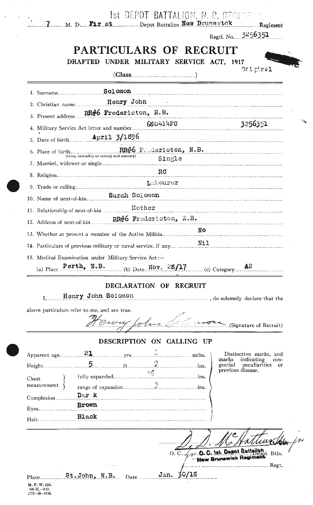 Personnel Records of the First World War - CEF 107571a