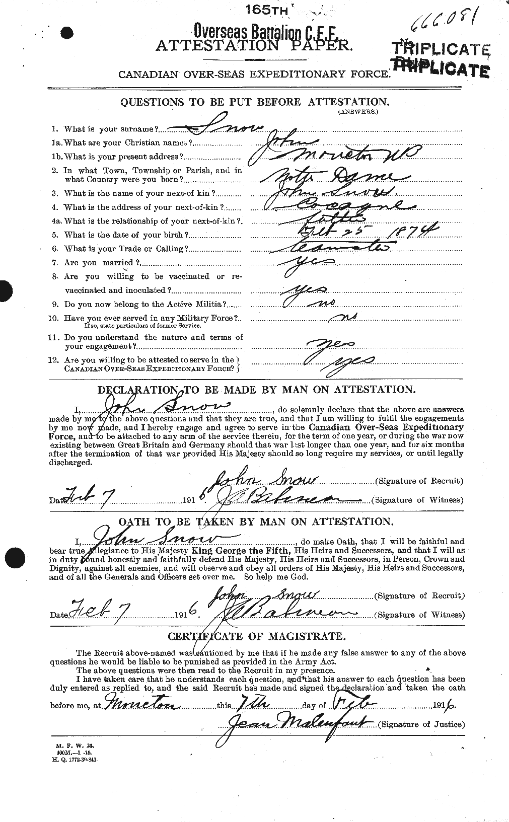 Personnel Records of the First World War - CEF 108948a
