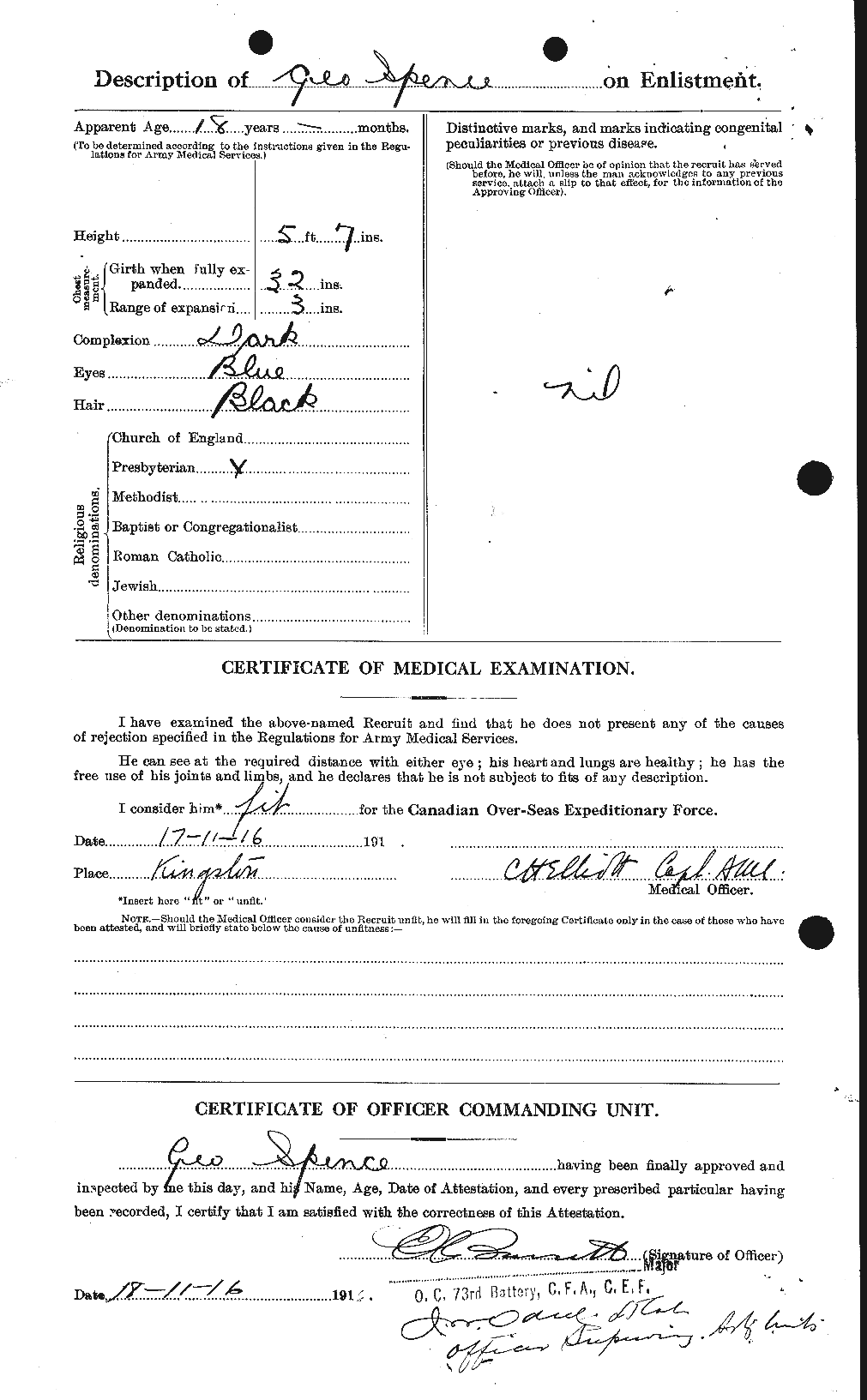 Personnel Records of the First World War - CEF 109524b