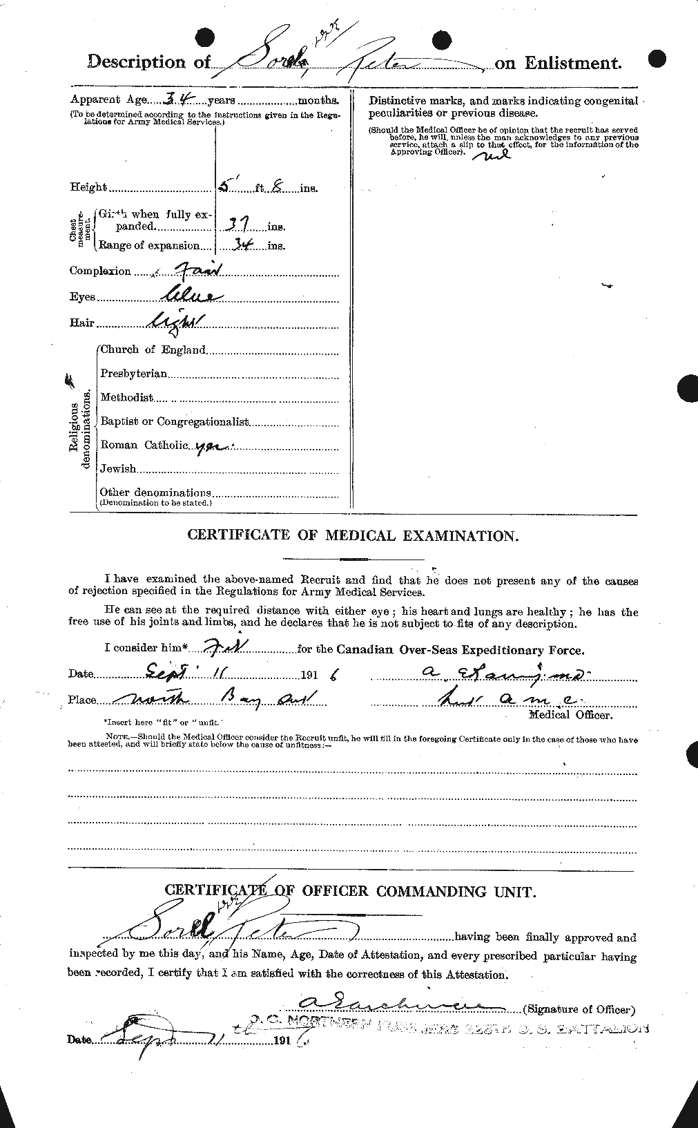 Personnel Records of the First World War - CEF 110177b